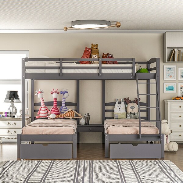 Double bed bunk beds for outlet sale